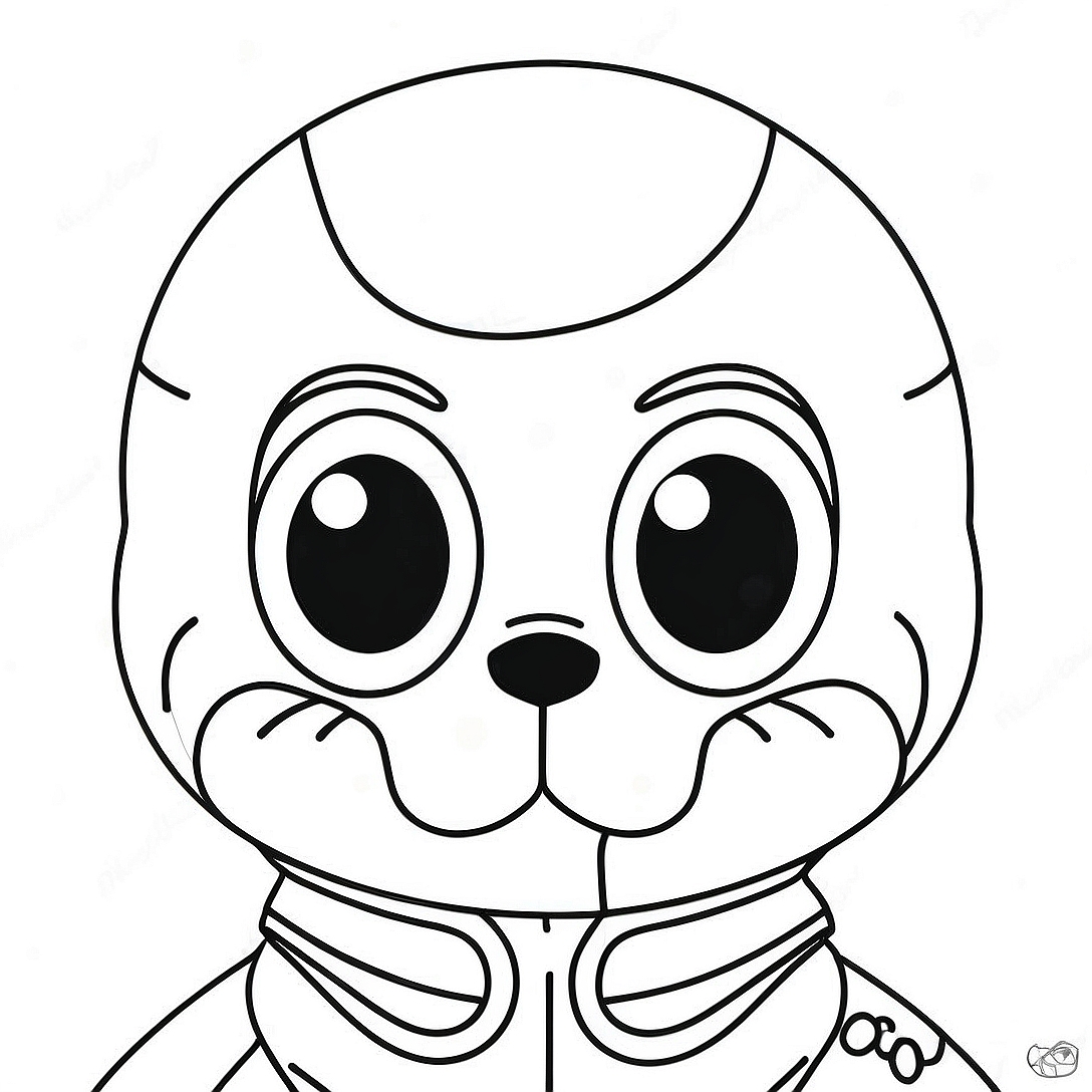 Sans Character Coloring Page | Sans coloring page