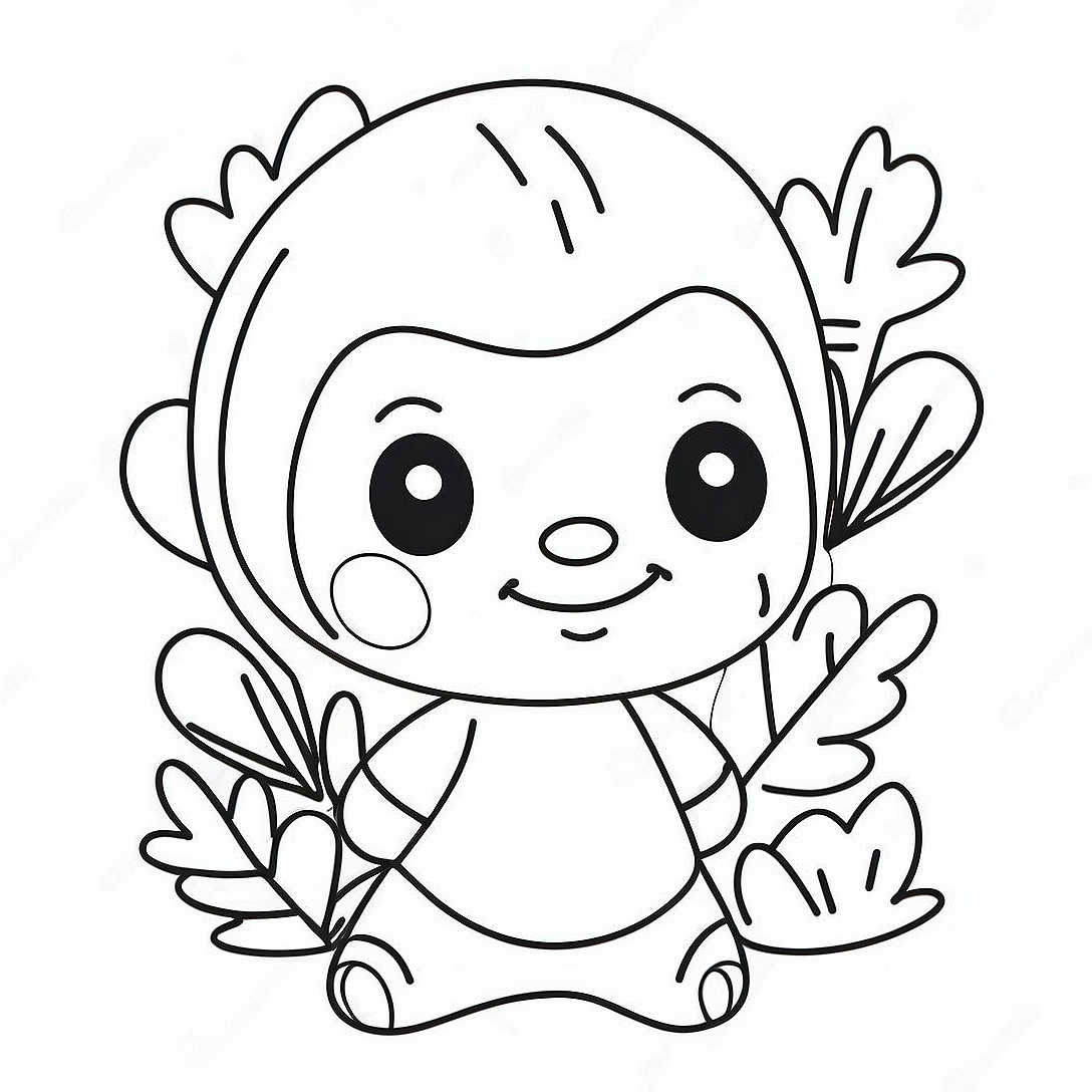 Cute Sans with a Smile Coloring Page | Sans coloring page