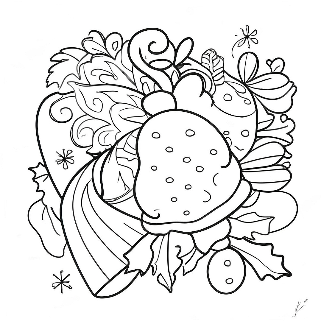 Christmas Cards Coloring Page | Christmas Cards coloring page