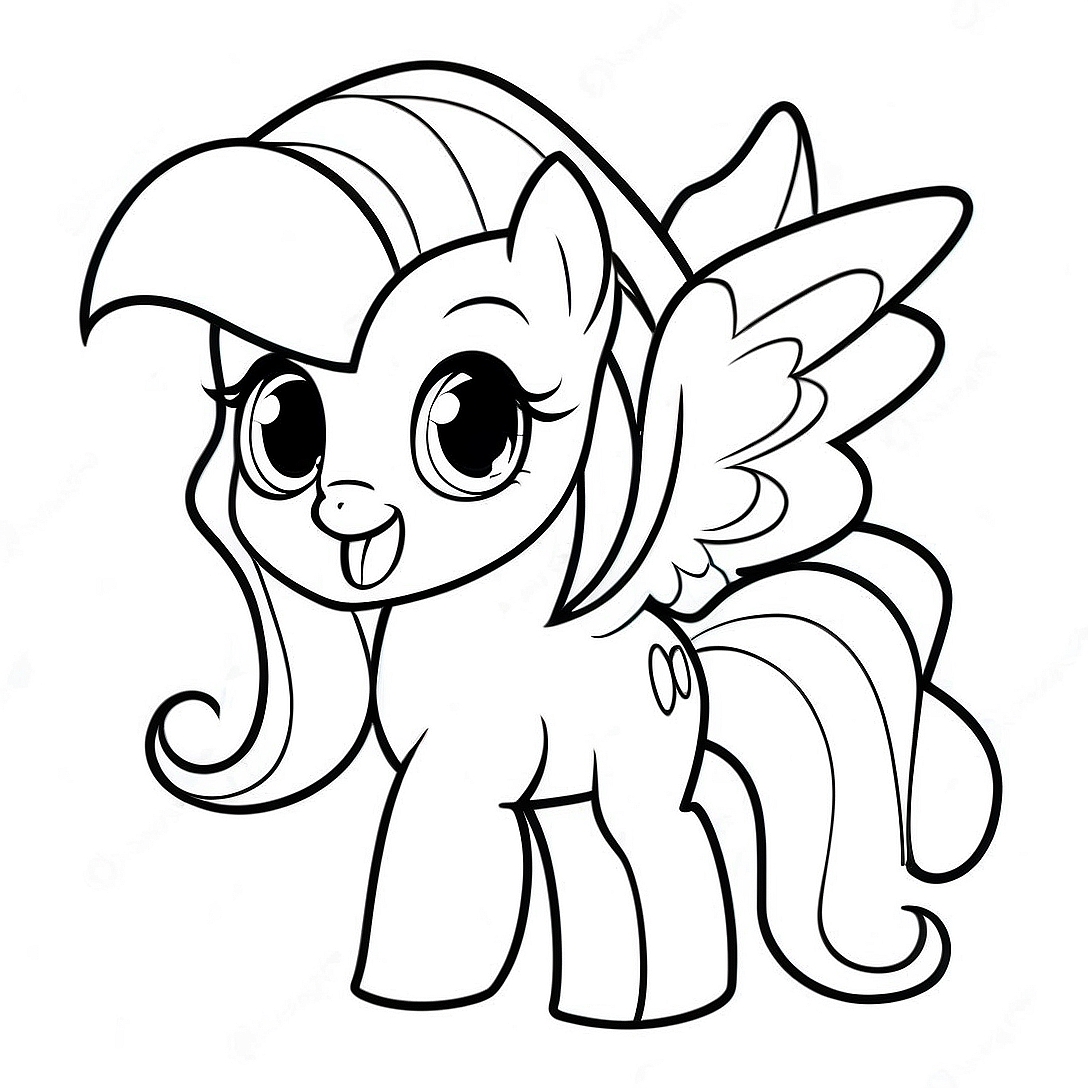 Fluttershy Coloring Page | Fluttershy coloring page