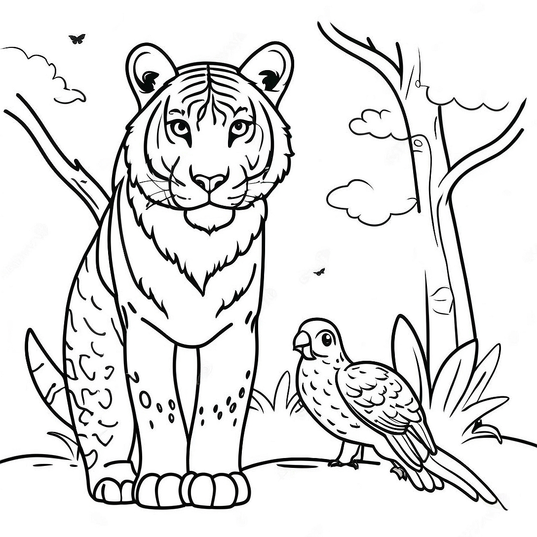 Wildlife Coloring Page | Wildlife coloring page