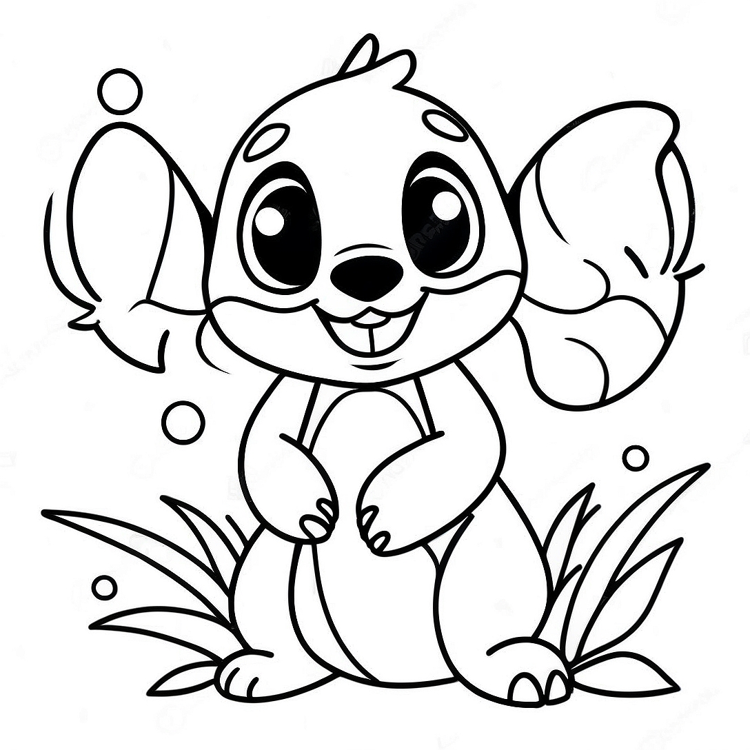 Ohana Stitch Coloring Page | Ohana Stitch coloring page