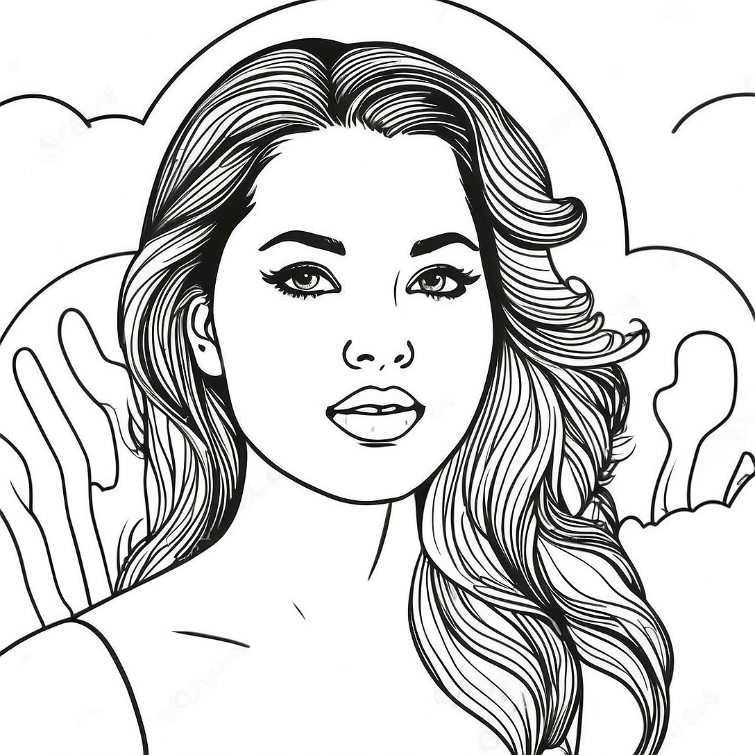 Selena Coloring Page | Selena coloring page