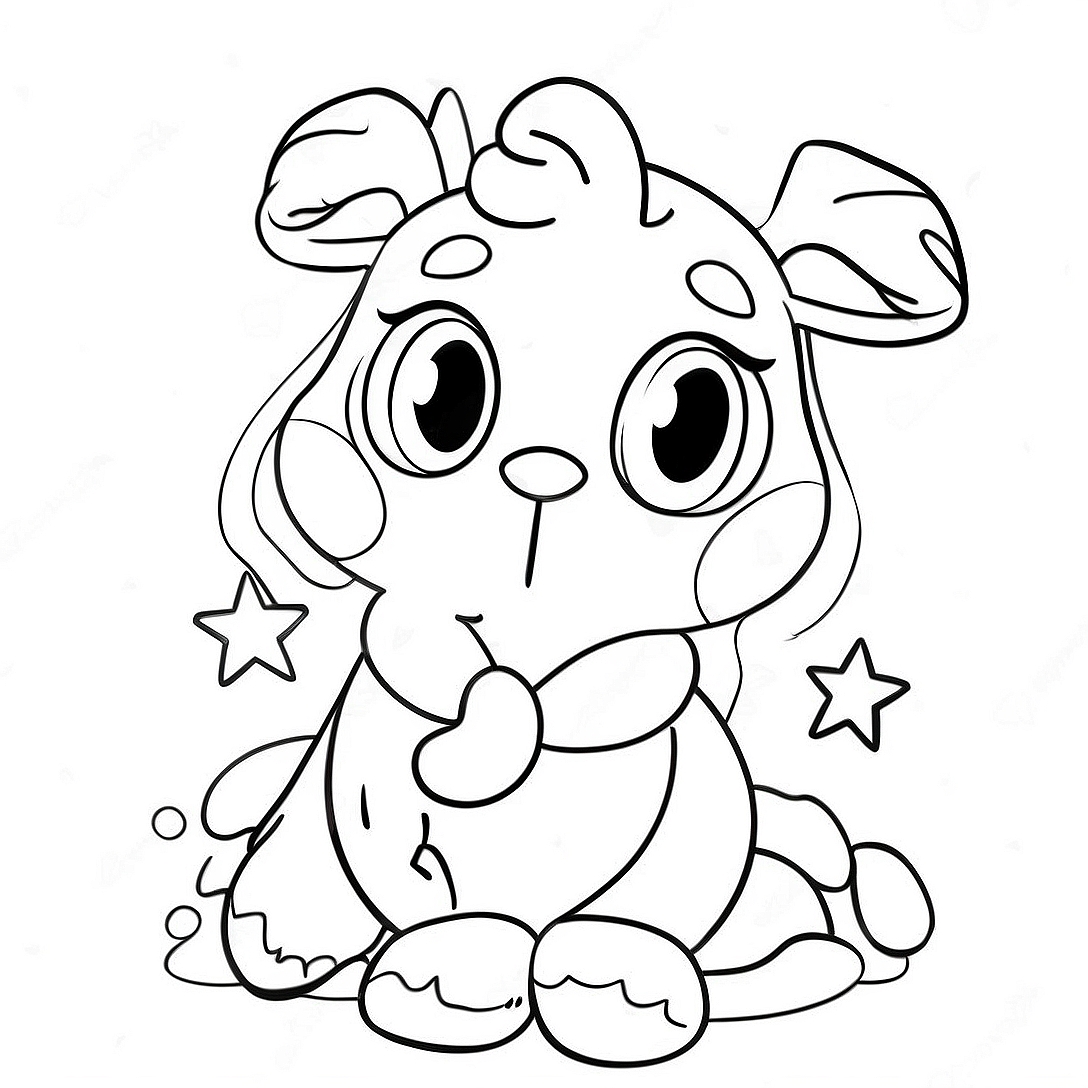 Christmas Cartoon Coloring Page | Christmas Cartoon coloring page
