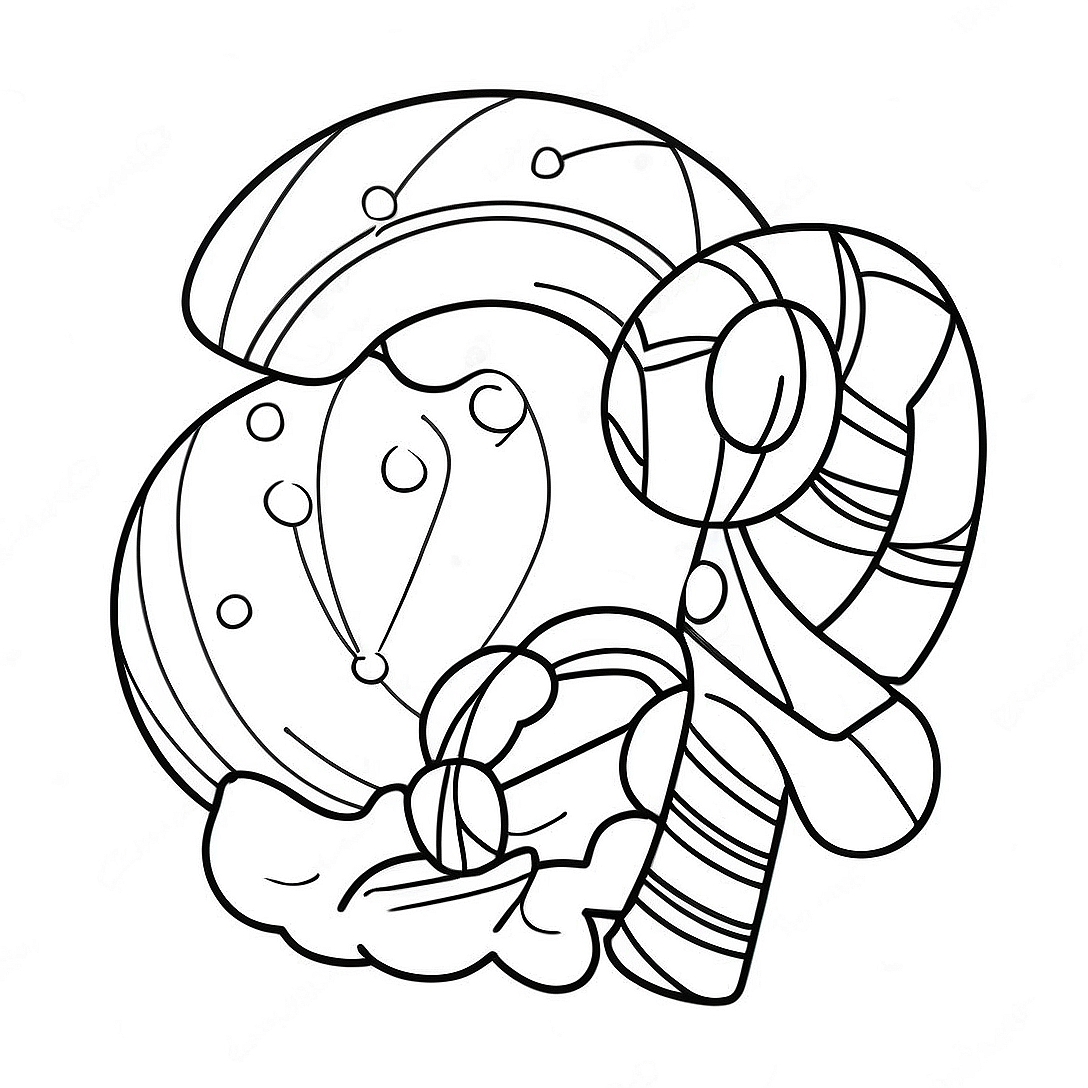 Candy Cane Coloring Page | Candy Cane coloring page