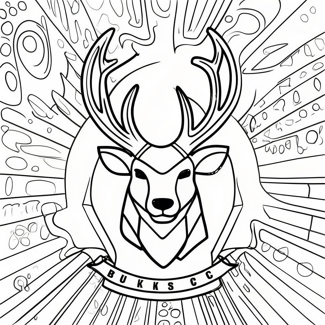 Milwaukee Bucks Logo Coloring Page | Milwaukee Bucks coloring page