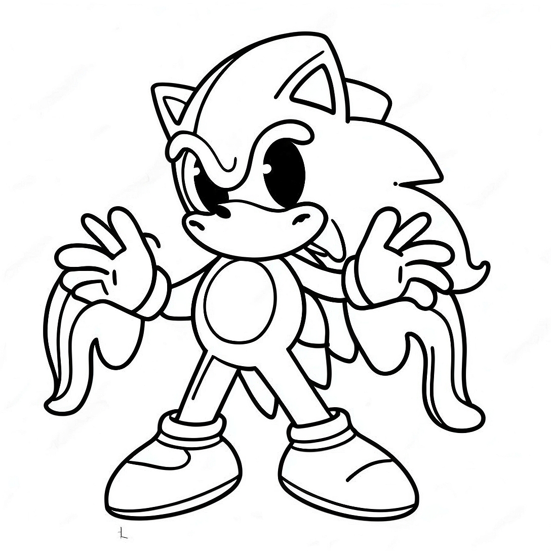 Sonic Halloween Coloring Page | Sonic Halloween coloring page