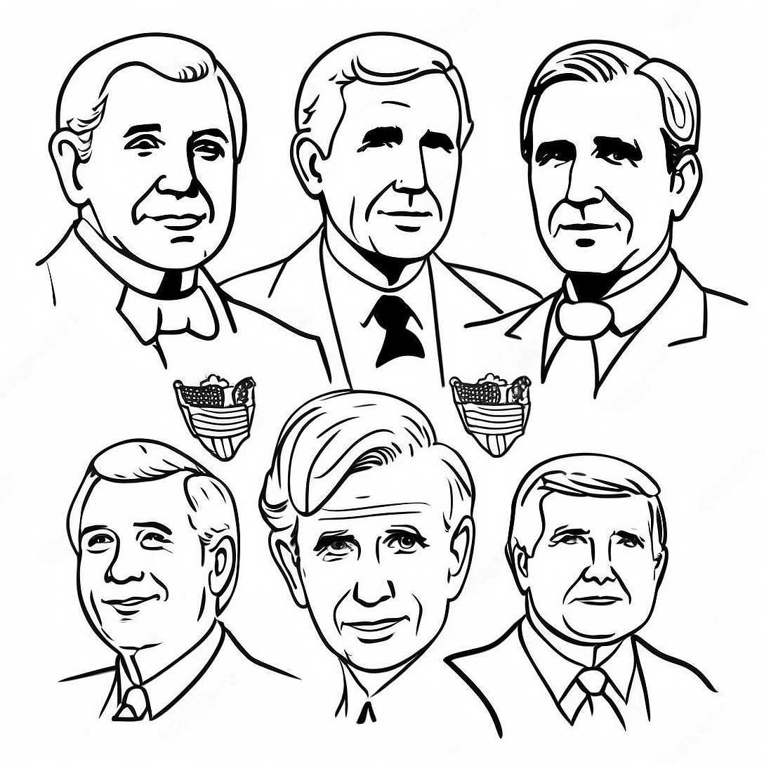 Presidents Coloring Page | Presidents coloring page