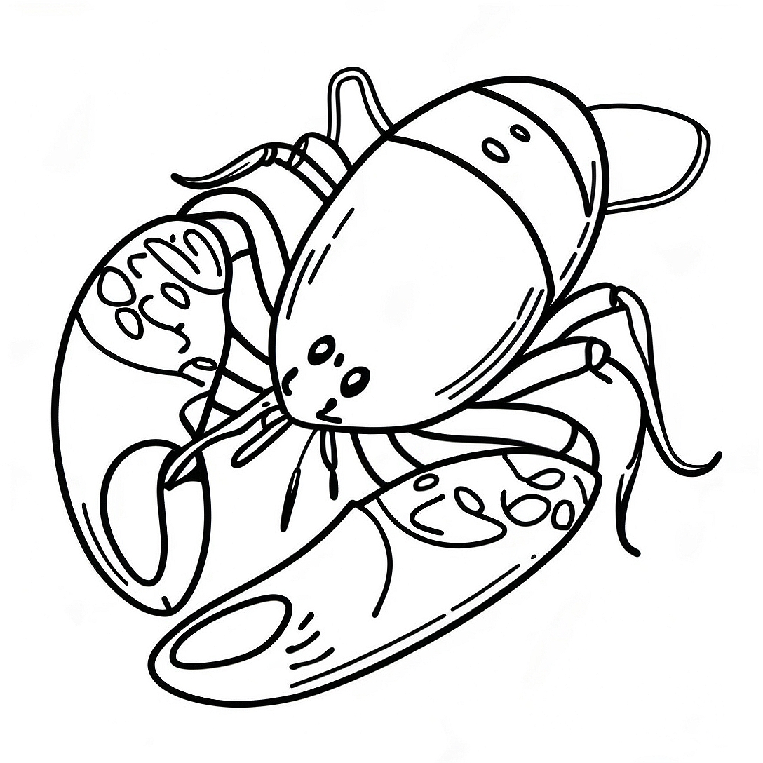 Lobster Coloring Page | Lobster coloring page