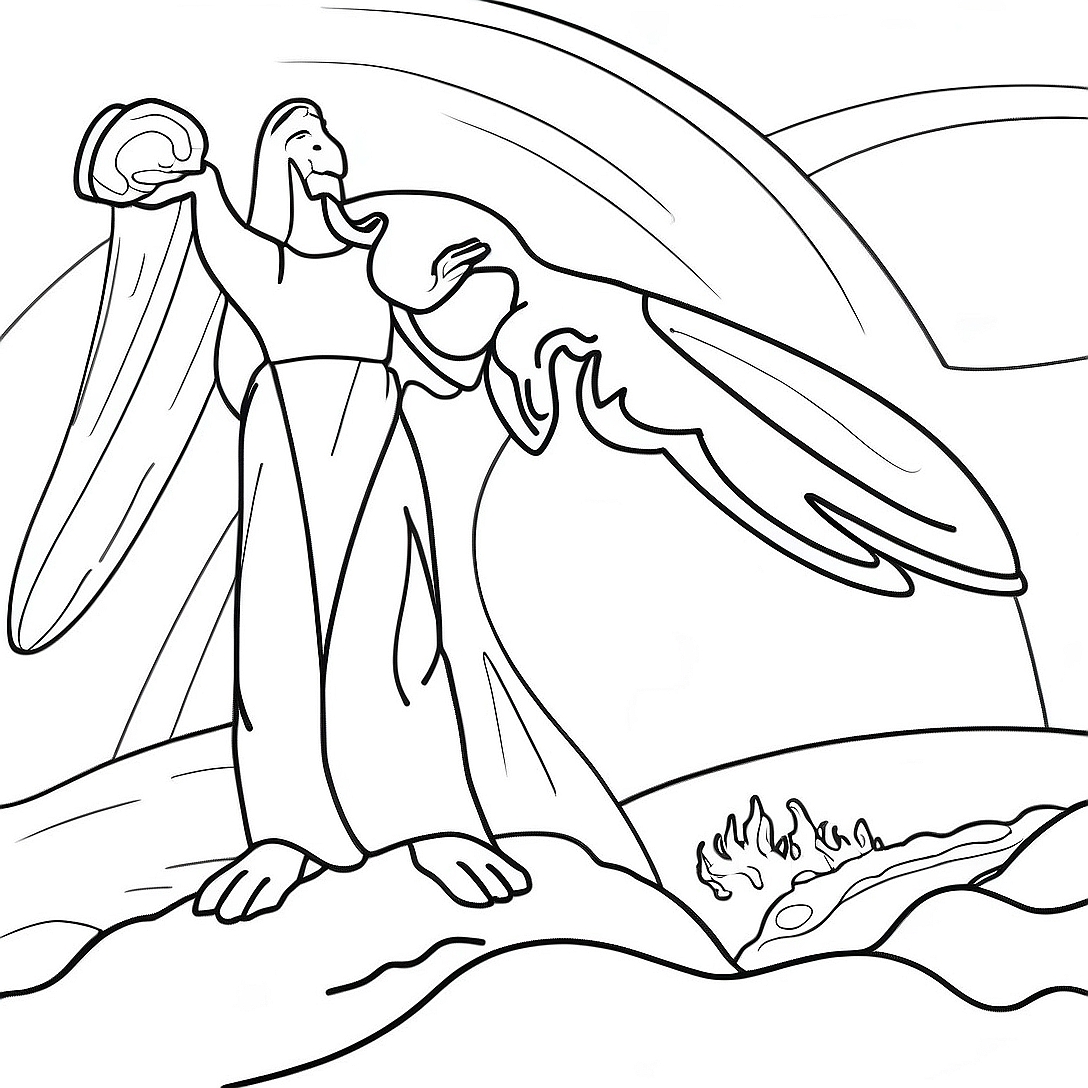 Genesis Creation Coloring Page | Genesis coloring page