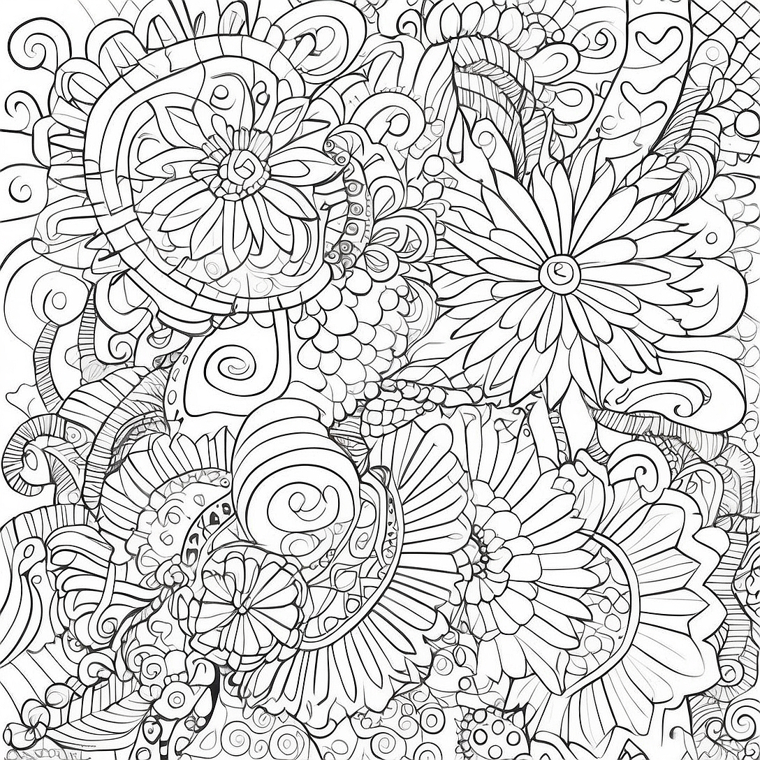 Colorful Number Patterns Coloring Page | Number Lore coloring page