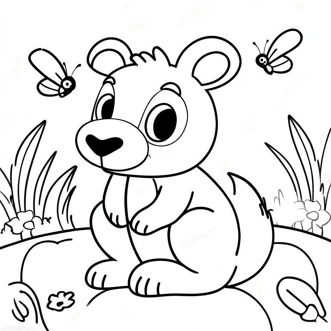 Spring Animal Coloring Page | Spring Animal coloring page