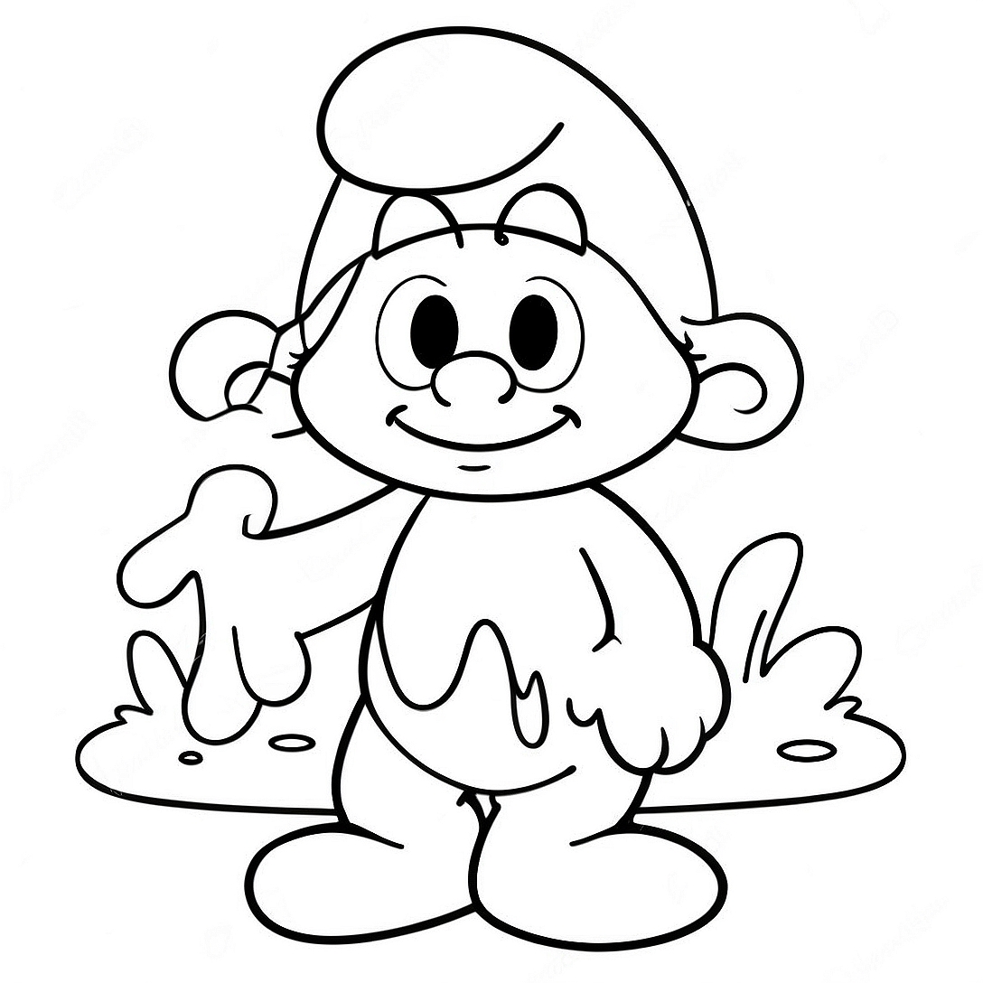 Smurf Coloring Page | Smurf coloring page