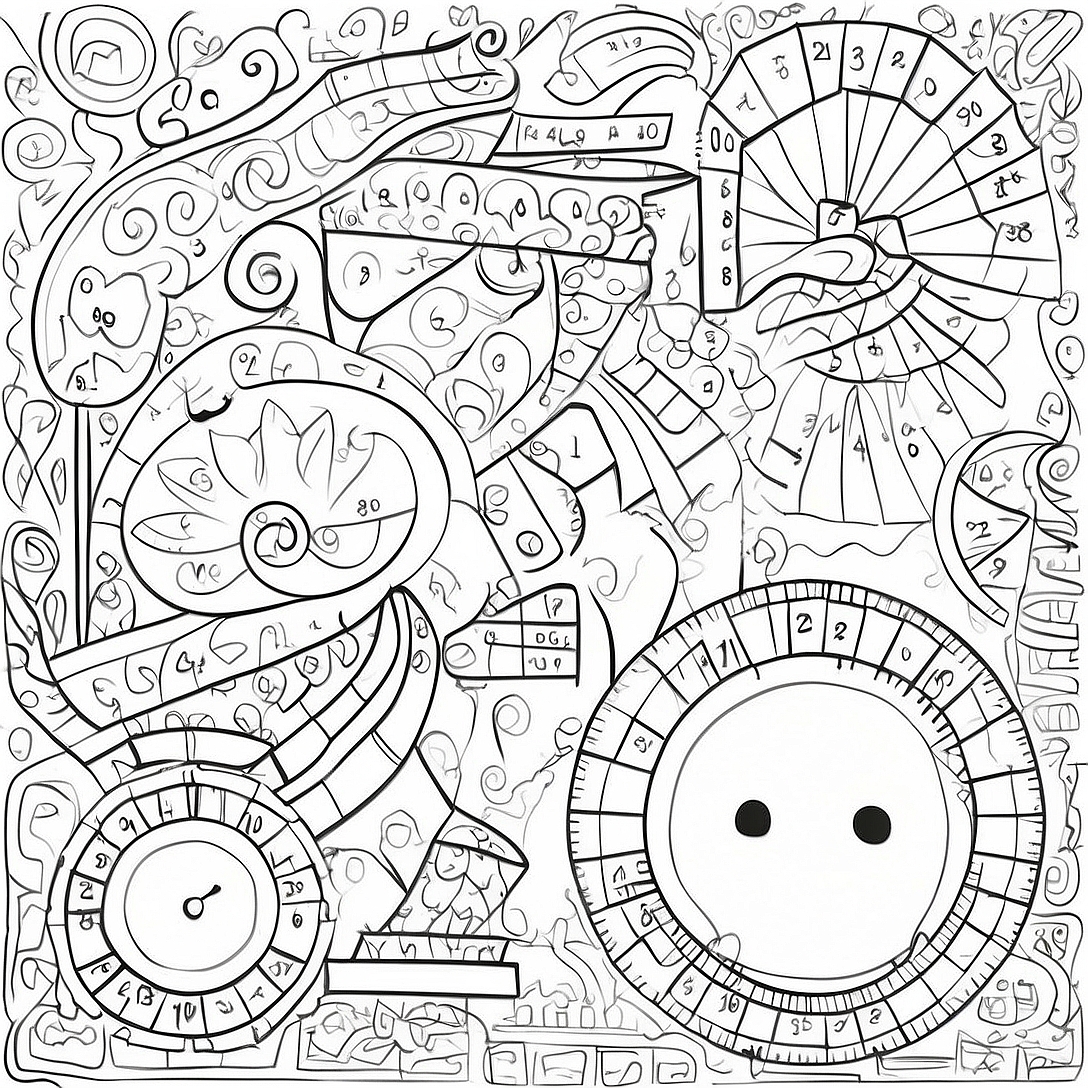 Math Mystery Coloring Page | Math Mystery coloring page