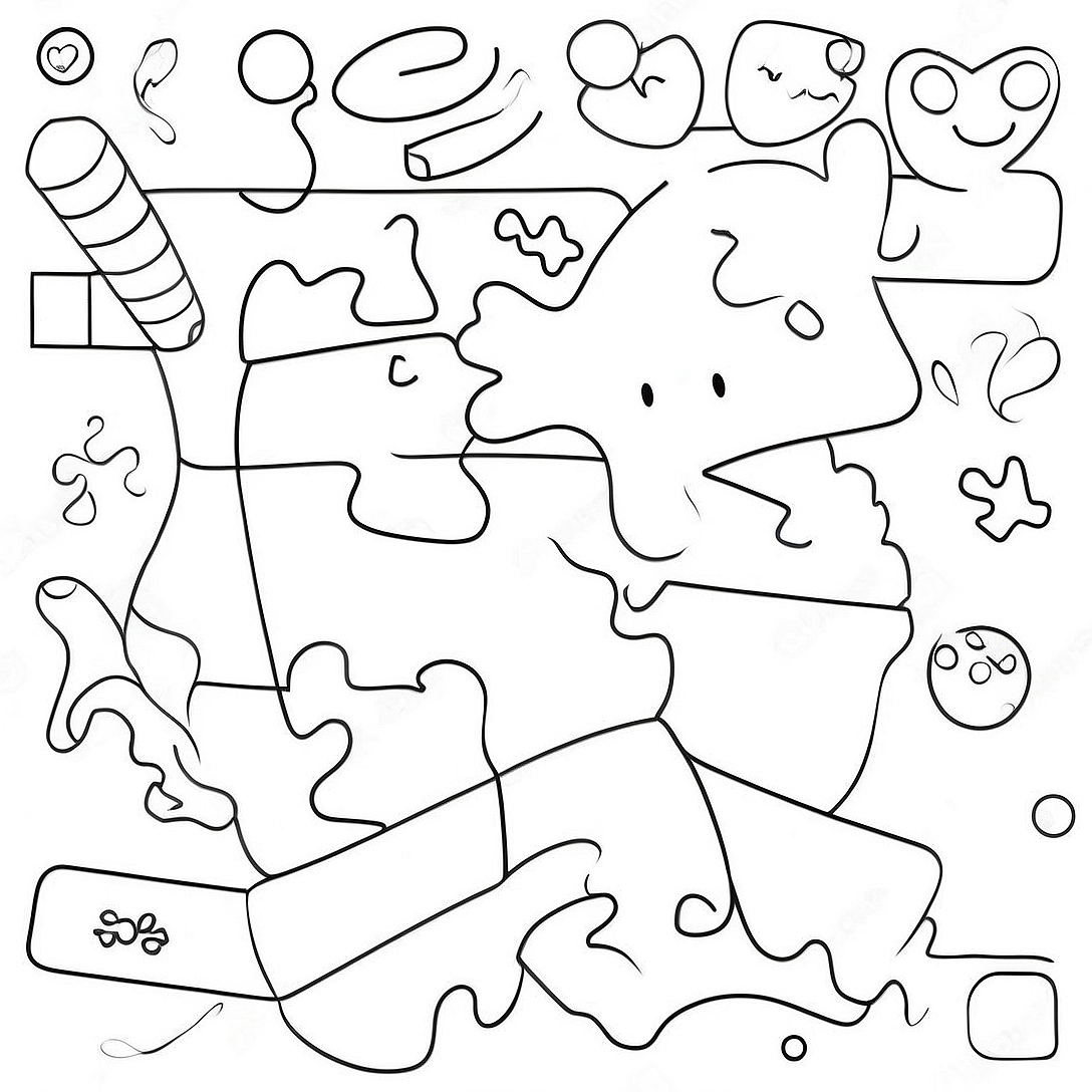 Fun Addition Puzzle Coloring Page | Math Mystery coloring page