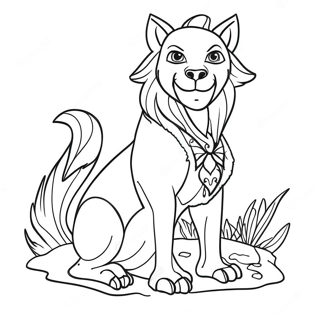 Therian Coloring Page | Therian coloring page