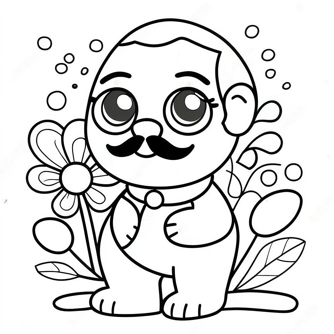 Romero Britto Coloring Page | Romero Britto coloring page