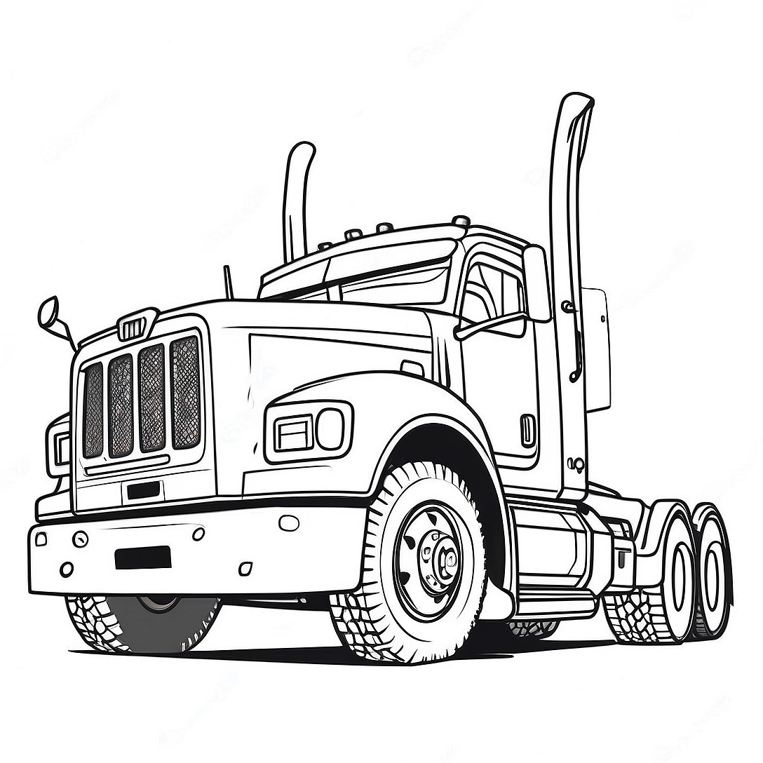 Diesel Truck Coloring Page | Diesel Truck coloring page