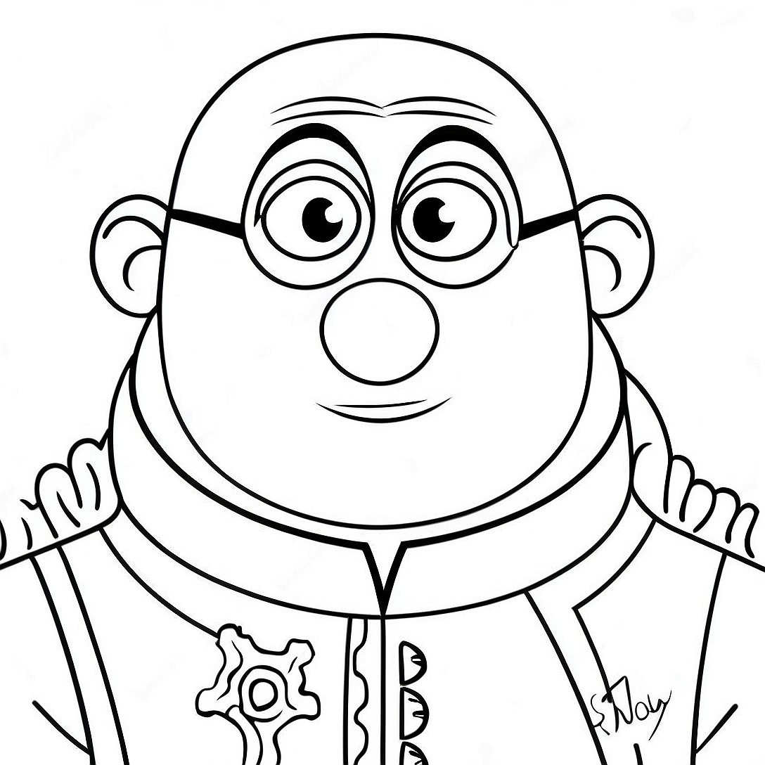 Gru Coloring Page | Gru coloring page