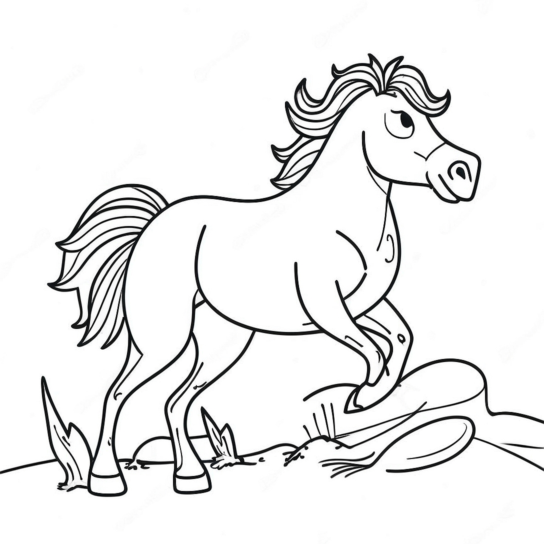 Bronco Coloring Page | Bronco coloring page