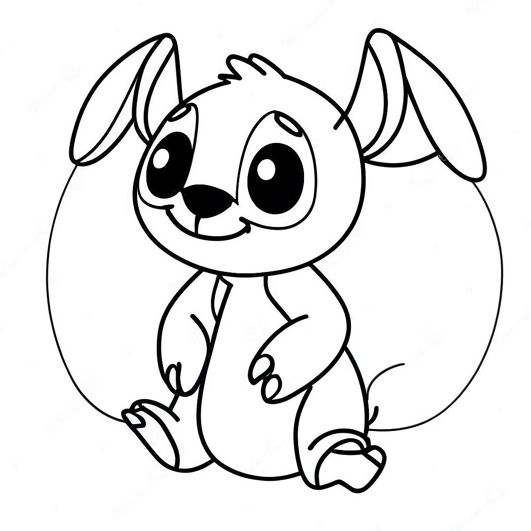 Stitch Halloween Coloring Page | Stitch Halloween coloring page