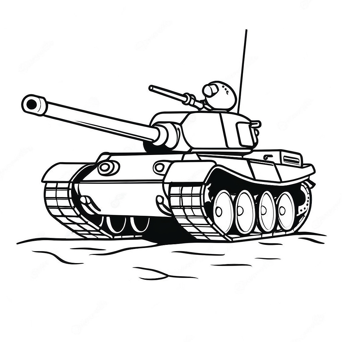 Tank Coloring Page | Tank coloring page