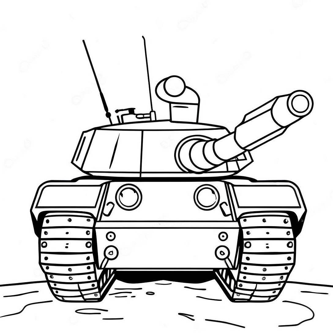 Military Tank Coloring Page | Tank coloring page