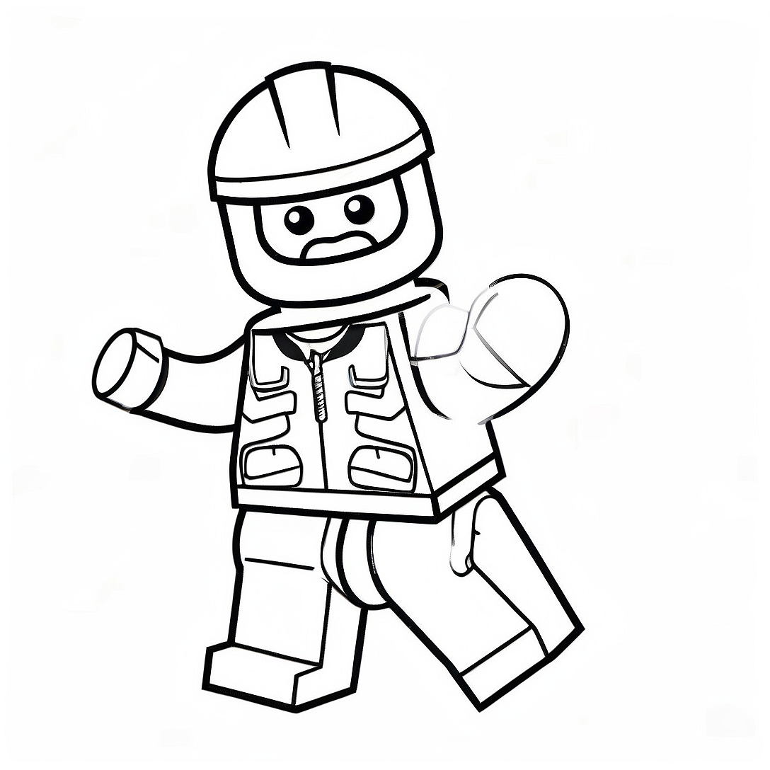 Lego Fortnite Character Coloring Page | Lego Fortnite coloring page