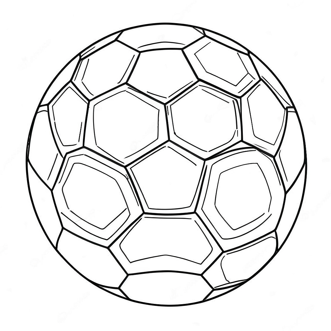Soccer Ball Coloring Page | Soccer Ball coloring page