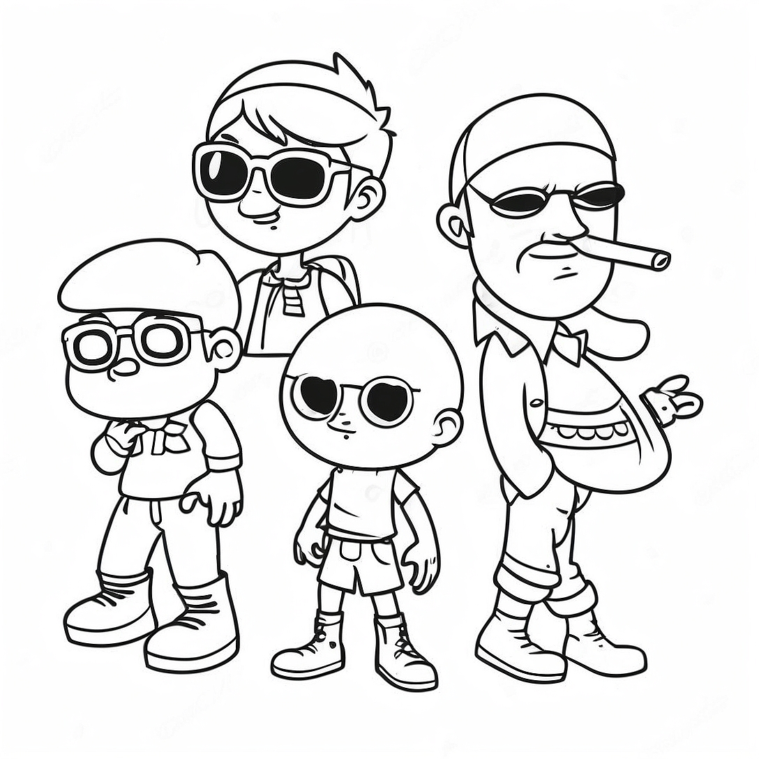 Cool Brozone Characters Coloring Page | Brozone coloring page