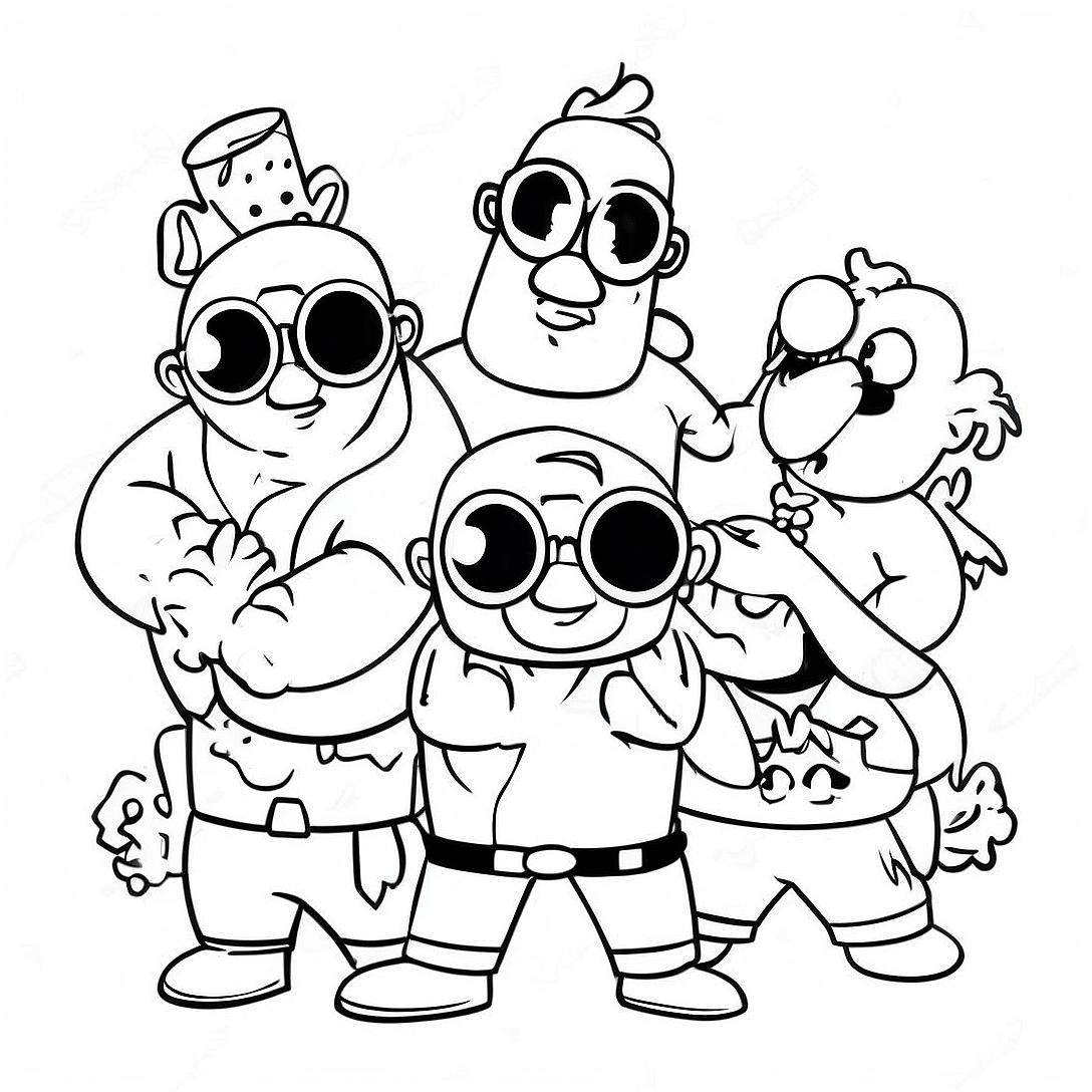 Cool Brozone Characters Coloring Page | Brozone coloring page