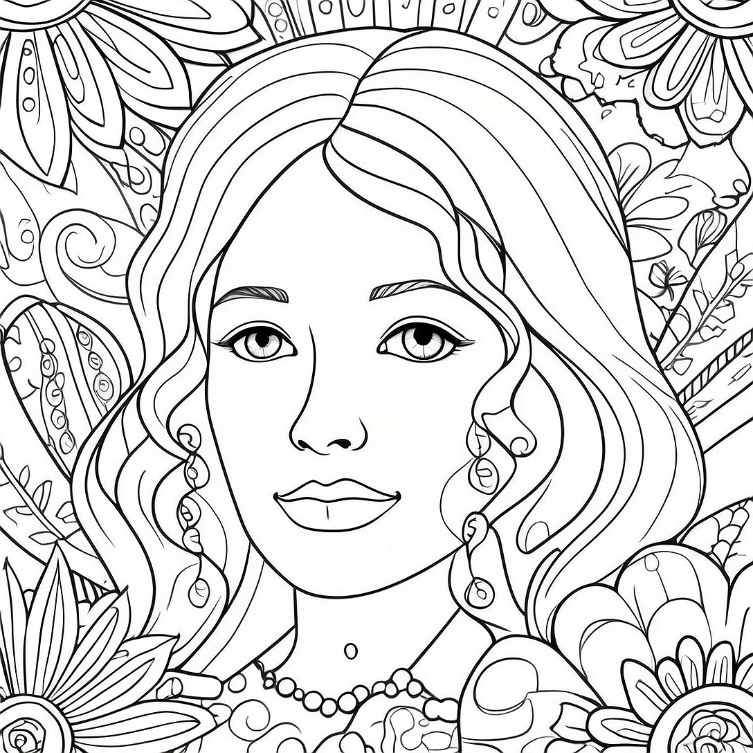 Sad Adult Coloring Page | Sad for Adults coloring page