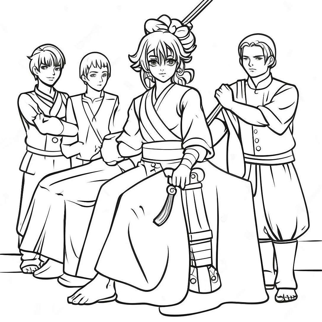 BanBan Chapter 4 Characters Coloring Page | BanBan Chapter 4 Garten of BanBan coloring page