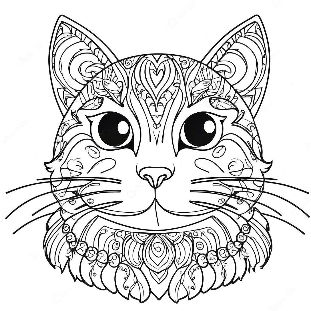 Black Cat Coloring Page | Black Cat coloring page