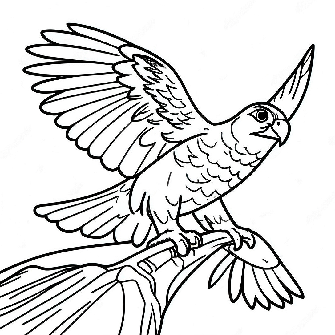 Peregrine Falcon Coloring Page | Peregrine Falcon coloring page