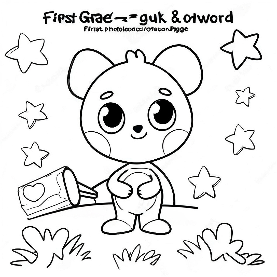 First Grade Sight Word Coloring Page | First Grade Sight Word coloring page