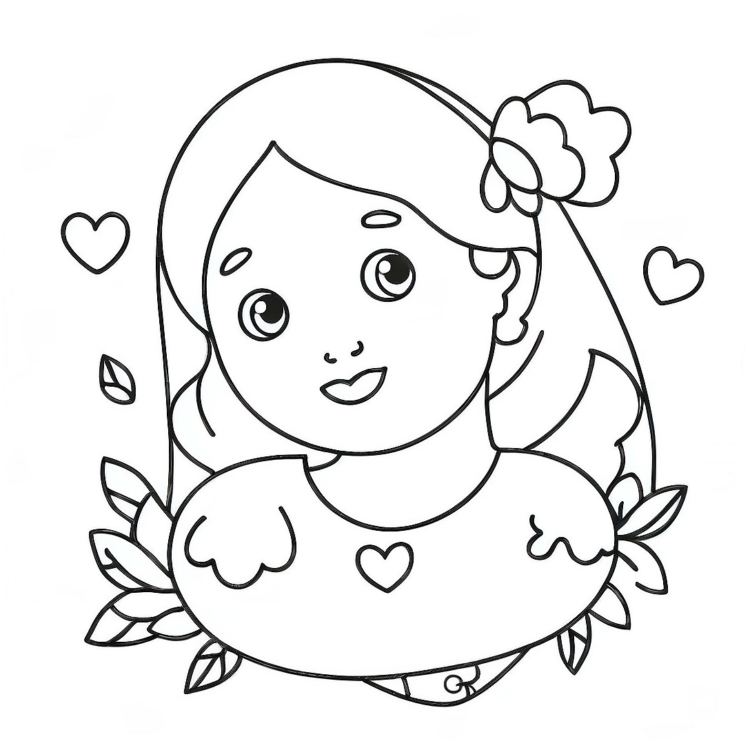 Sweet I Love Mom Coloring Page | I Love Mom coloring page