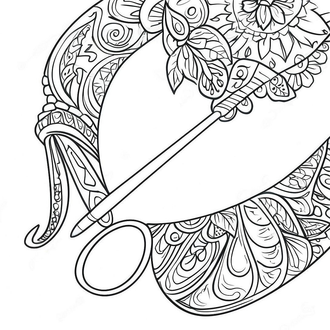 Sparkling Nail Art Coloring Page | Nails coloring page
