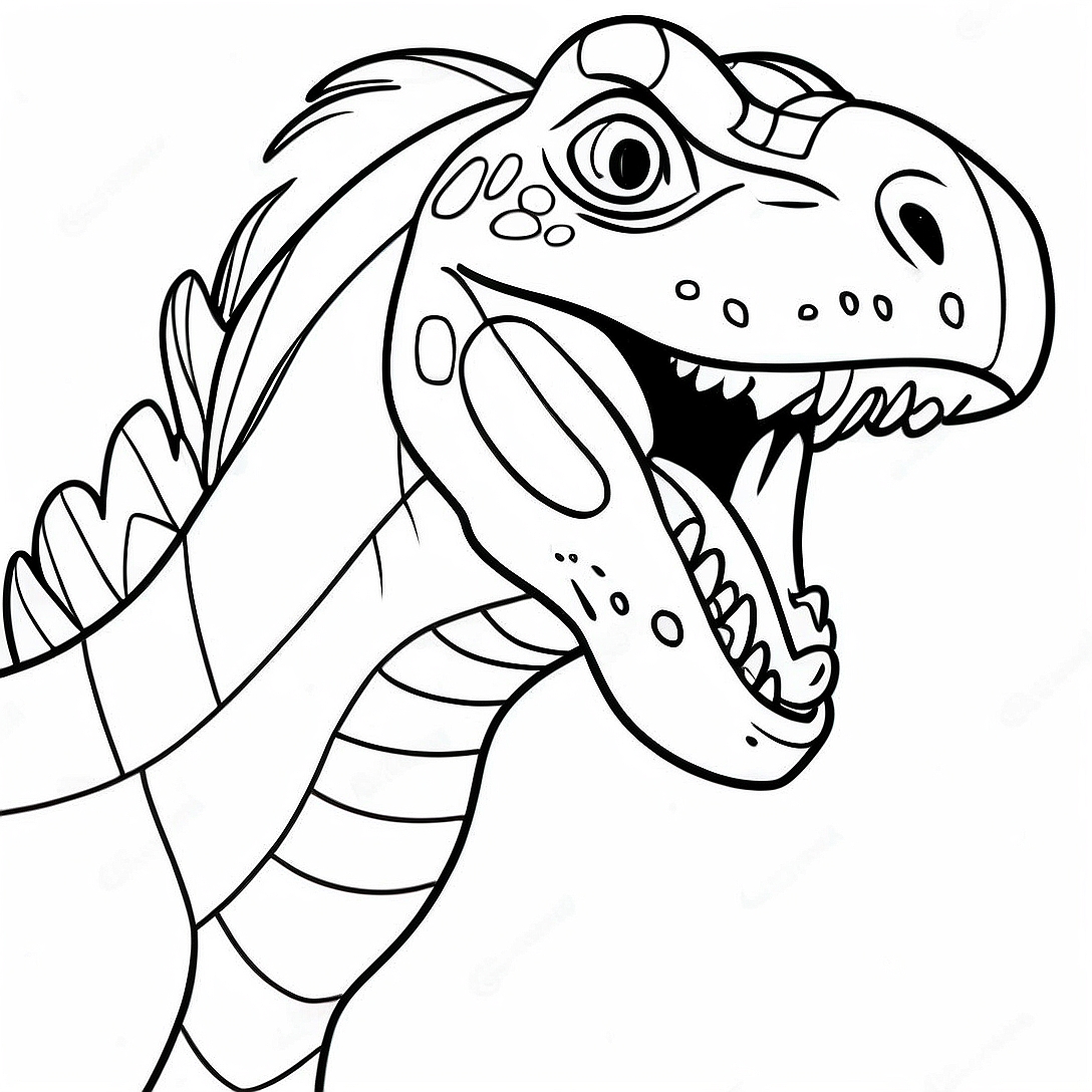 Fierce Indoraptor Roaring Coloring Page | Indoraptor coloring page