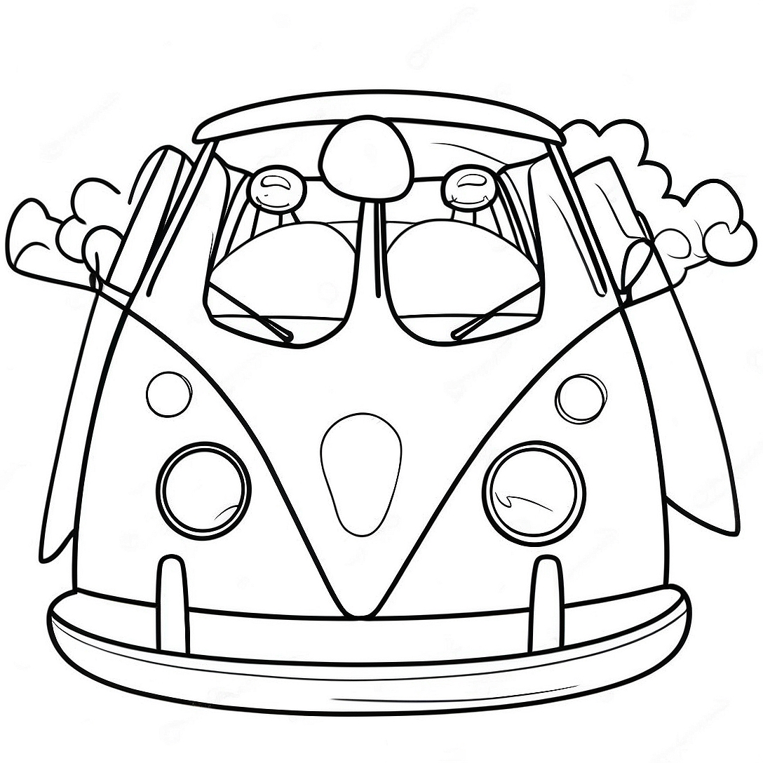 Volkswagen Coloring Page | Volkswagen coloring page