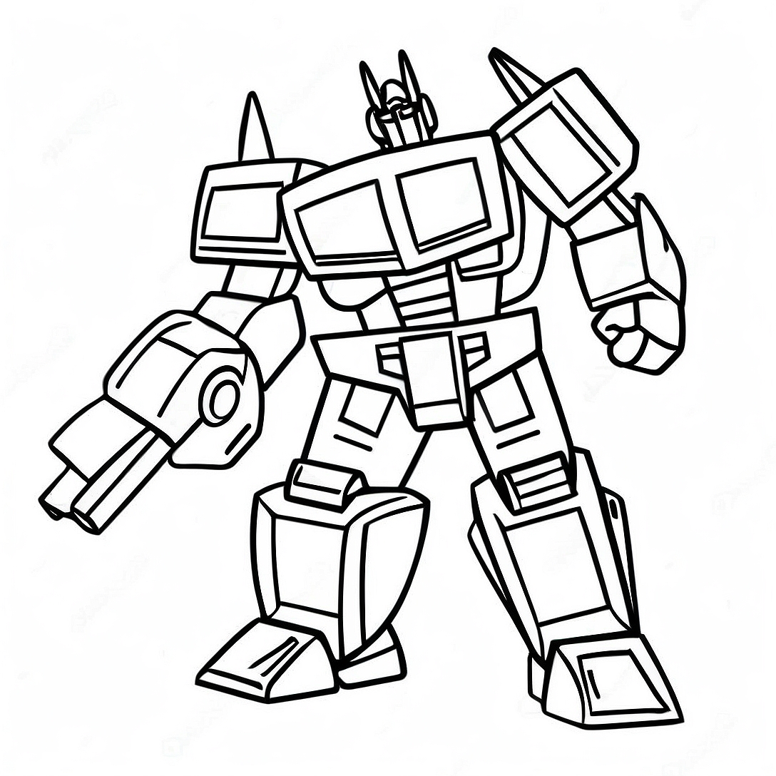 Transformer Coloring Page | Transformer coloring page