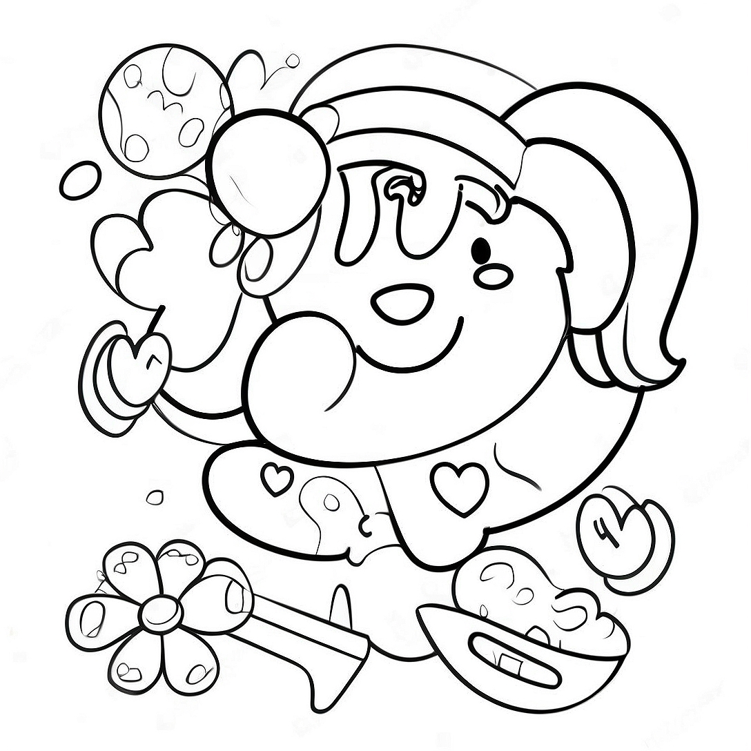 Preschool Pink Coloring Page | Preschool Pink coloring page