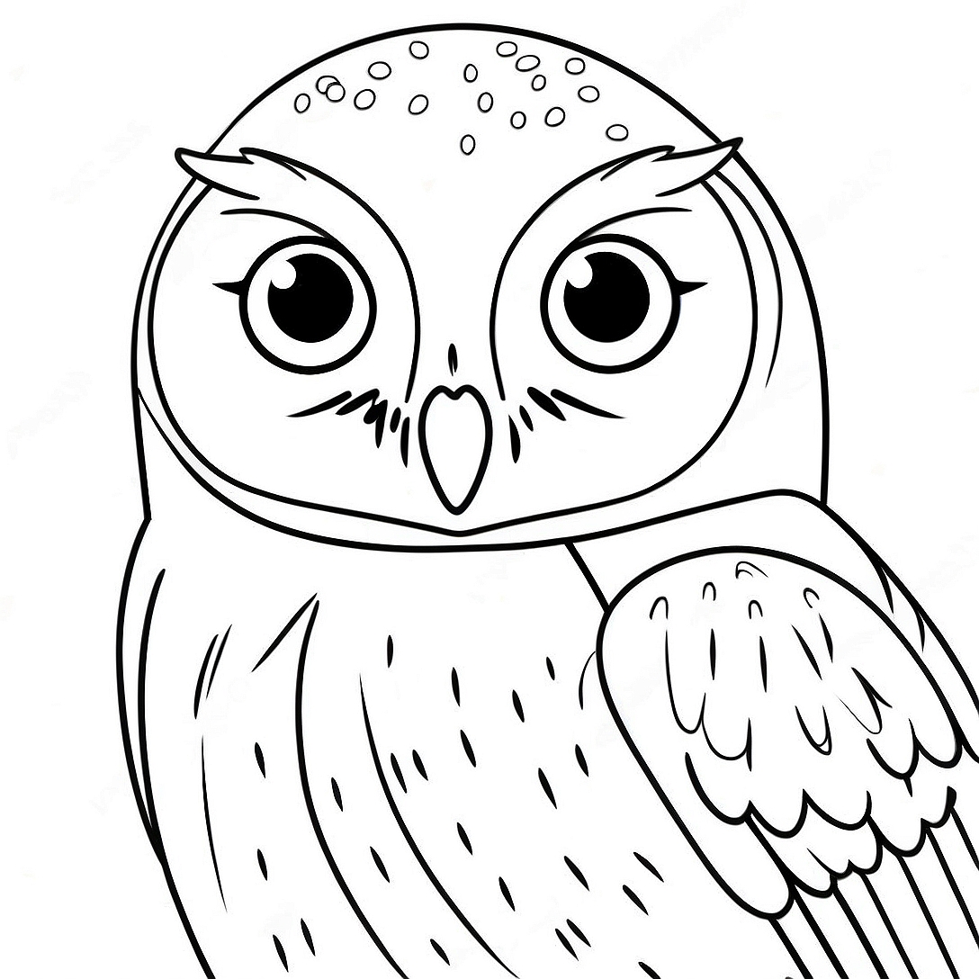 Hedwig the Owl Coloring Page | Hedwig coloring page