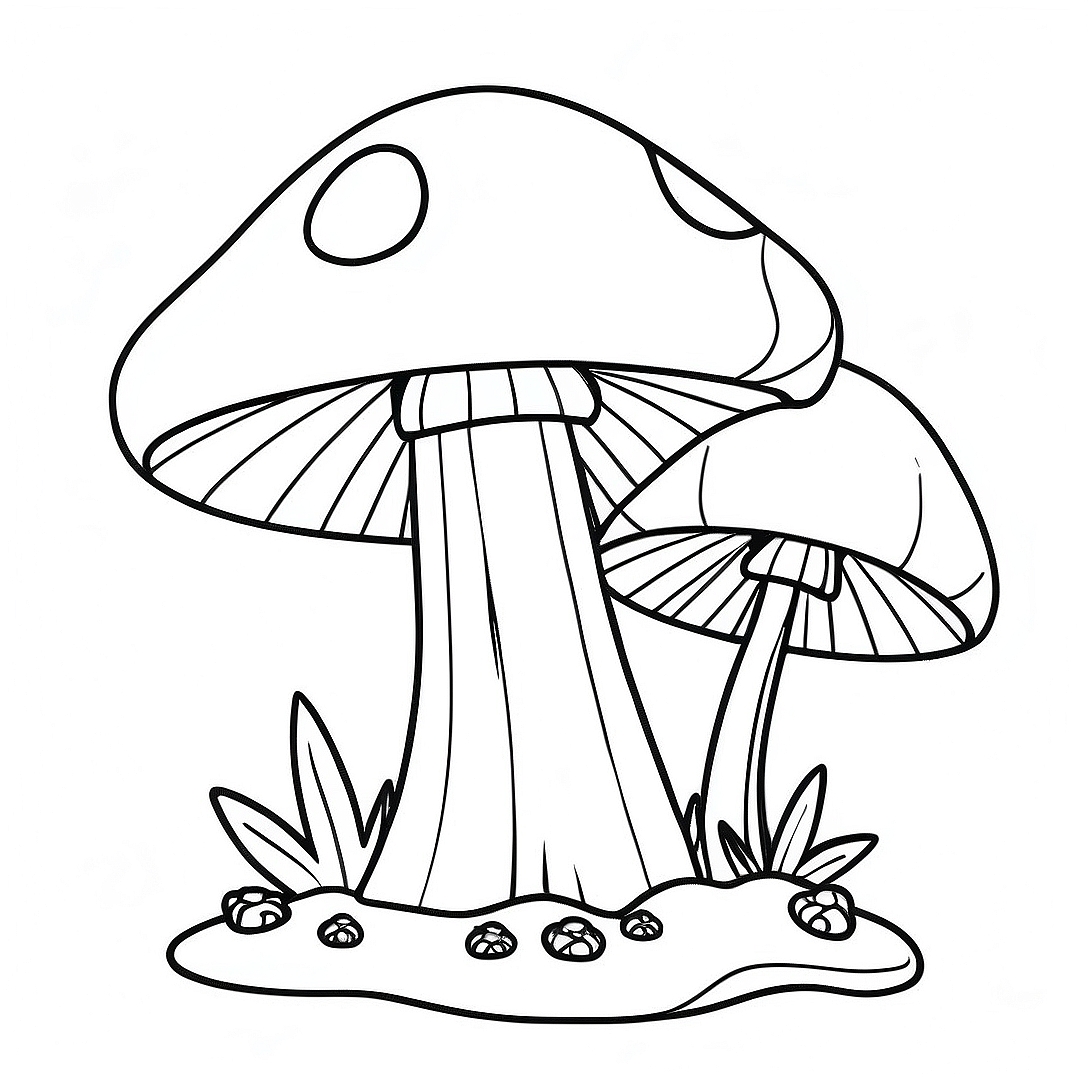 Super Mushroom Power Up Coloring Page | Mario Power Ups coloring page