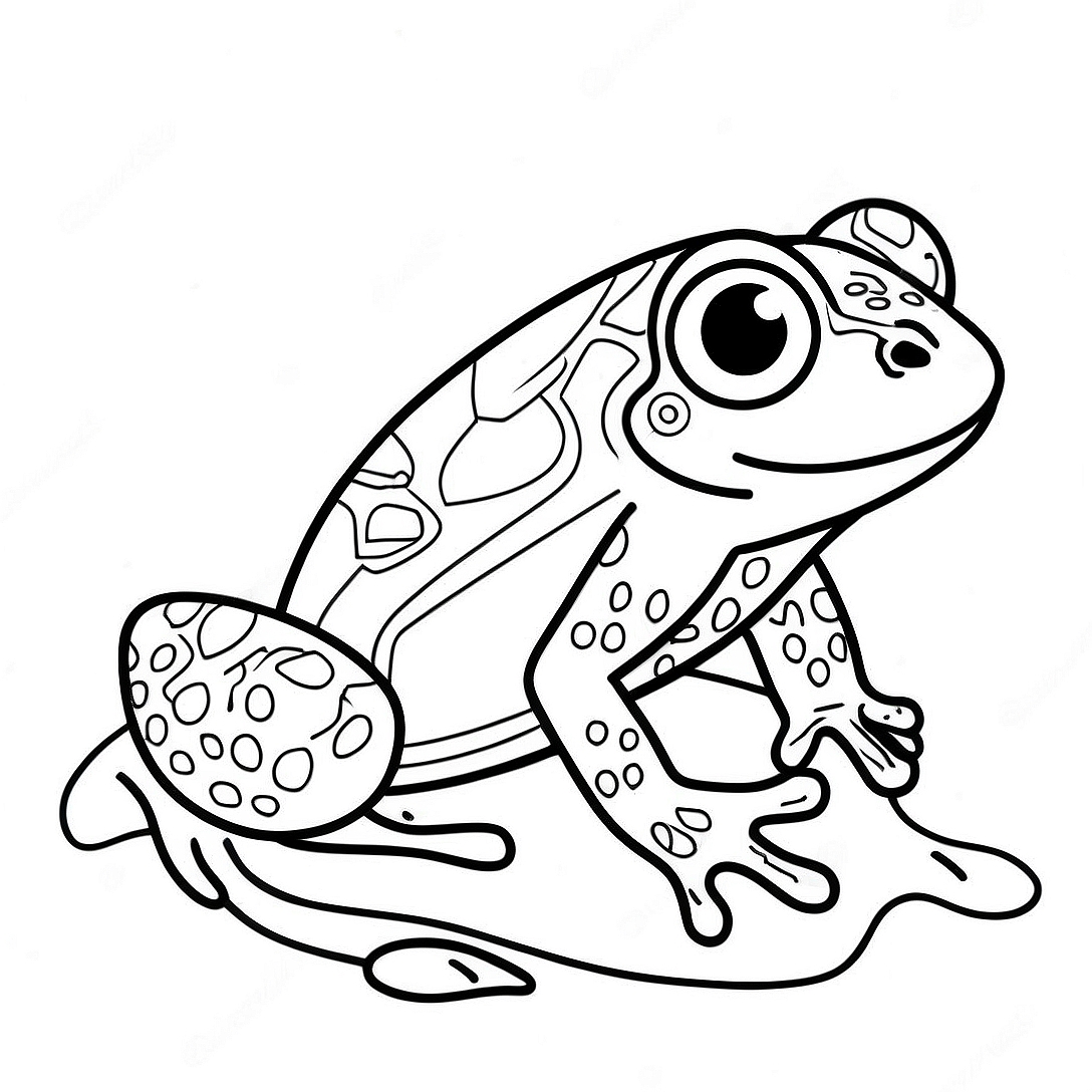Amphibian Coloring Page | Amphibian coloring page