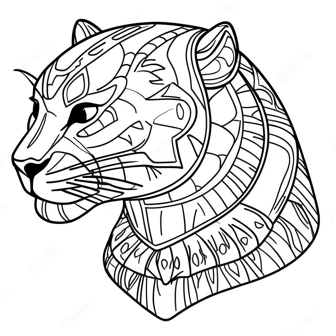 Black Panther Animal Coloring Page | Black Panther Animal coloring page