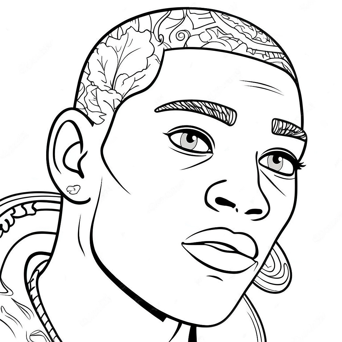 Ja'Marr Chase Coloring Page | Ja'Marr Chase coloring page