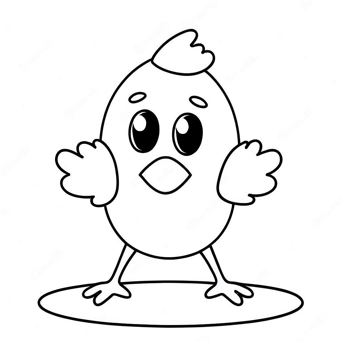 Funny Chicken Nugget Character Coloring Page | Chicken Nugget coloring page