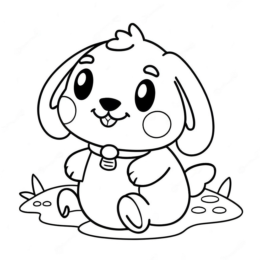 Pochacco Coloring Page | Pochacco coloring page