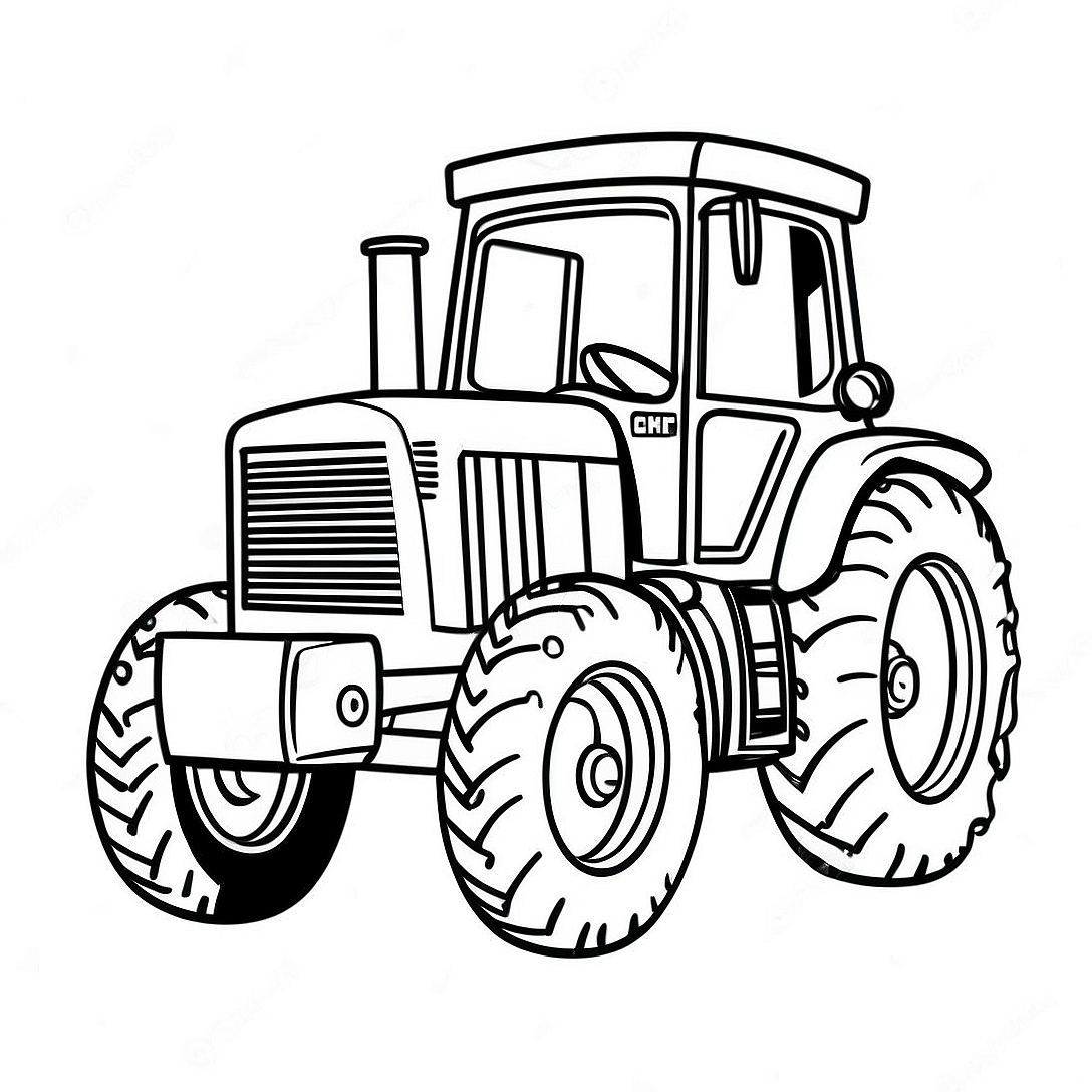 Case Tractor Coloring Page | Case Tractor coloring page